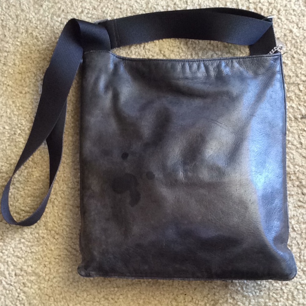 Bloomingdales leather crossbody purse